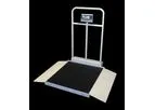 Model MX480D - Dual Ramp Folding Wheelchair Scale with Handrail