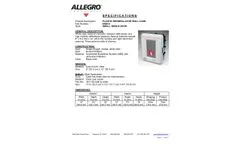 Allegro - Model 9801-88 T-101 - Plastic Defibrillator Wall Case Brochure