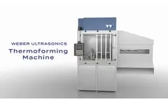 Weber Ultrasonics Thermoforming Machine for protective masks - Video