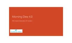 CWG - Version Morning Dew 4.0 - Artificial Intelligence Software  - Brochure