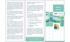 ISO 13485:2016 Medical Devices Brochure