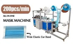 200-250pcs/min Wide Earloop Mask Machine | Surgical Mask Making Machine - Video