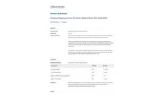 Abcam - Model ab65400 - Plasma Membrane Protein Extraction Kit - Brochure