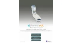 Heska Element - Model POC - Blood Gas & Electrolyte Analyzer  - Brochure