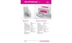 Tro-Gypsoplast - Model 2/3 - Plaster of Paris Bandages - Brochure