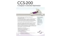 Benson - Model CCS-200 - Spirometer - Brochure