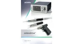 Osteodrive - Model MCI-270 series - Versatile Modular System for Small Bone Surgery - Brochure