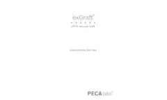 ePTFE - Model exGraff - Vascular Graft with Radiopaque Markings Instructions for Use - Brochure