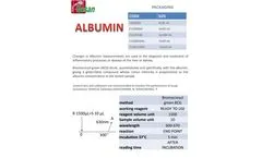 Gesan Albumin LR E1206100 Multipurpose Reagent Brochure