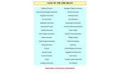 Operating Room Surgical Instruments - Brochure
