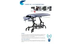 Cardon - Model Cosmos 100 - Hi-Lo Massage Table Datasheet