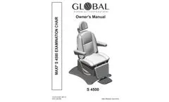 Deluxe - Model Maxi 4500 - Powered ENT Exam Chair - Manual