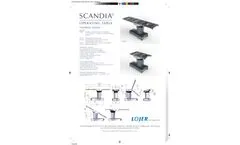 Scandia - Model SC330 - Electro-Hydraulic Operating Table - Brochure