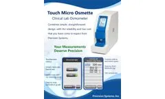 Osmette - Model 6002 - 30 uL - Touch Micro Osmometer- Brochure