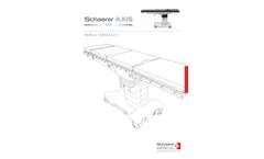 Schaerer Axis - Model 350 - Mobile Versatile Table - Brochure