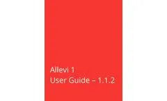 Allevi - Model 1 - Bioprinters - User Manual