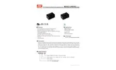 MW - Model MDS02 & MDD02 Series - 2W SIP Package DC-DC Medical Grade Unregulated Converter - Datasheet
