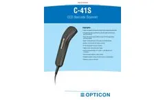Opticon - Model C-41S - Cabled, Handheld CCD Barcode Scanner - Brochure
