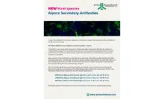 Alpaca Secondary Antibodies - Brochure
