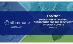 T-COVID - Single-Dose Intranasal Therapeutic for the Treatment of Early Covid-19 Brochure