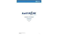 Medacta - Model BIKINI - Anterior Minimally Invasive Surgical Hip Replacement Joint (AMIS) - Brochure