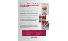 Customized CRO Anchor Vial Products - Datasheet