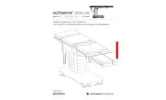 Schaerer arcus - Model 501 - 701 - Operating Table - Brochure
