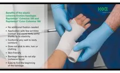 Rapidelast - Cohesive fixation bandages with lightweight supporting effect - Video