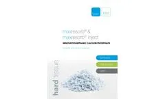 botiss maxresorb - Innovative Biphasic Calcium Phosphate - Brochure