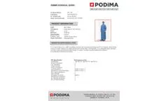 Podima - Model SMMS - Surgical Gown - Brochure