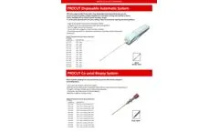 GTA - Model PROCUT - Disposable Automatic Biopsy System - Datasheet