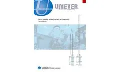 UNIEVER - Model Echogenic - Disposable Nerve Blockade Needle Brochure