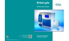 Erba - Model ErbaLyte Series - Electrolyte Analyzers- Brochure