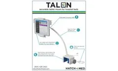 HatchMed - Model TALON - Securable Tablet Mount for Hospital Beds - Brochure