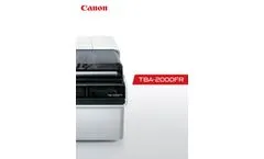 Agappe - Model TBA-2000FR - Fully Automated Clinical Chemistry Analyzer - Brochure