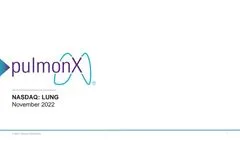 Pulmonx Investor Presentation - November 2022