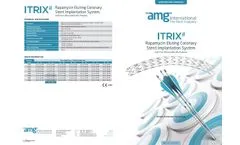 Amg - Model ITRIXII - Sirolimus-Eluting Coronary Stent Implantation System - Brochure