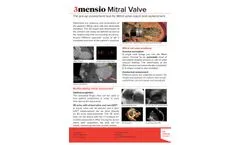 3mensio - Mitral Valve Regurgitation Software - Brochure