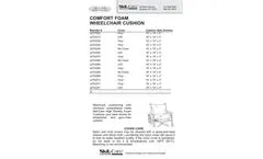 Skil-Care - Comfort Foam Wheelchair Cushion - Brochure
