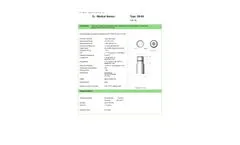 Sensoronics - Model SS-05 - Medical Oxygen Sensor - Specifications Sheet