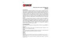 ScienCell - Model 1000 - Human Brain Microvascular Endothelial Cells - Datasheet