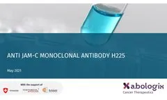 Abologix - Model JAM-C - Junction Adhesion Molecule C Antibodies for Cancer Patients - Brochure
