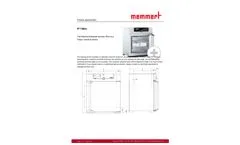 Memmert - Model IF110bw - Standard Delivery Blanket Warmer - Datasheet