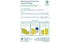 Griff - Model Eco Range - Recycled Clinical Waste Container Brochure