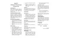 SAS - Model 087715 - Serum Ultimate Controls Kit Datasheet