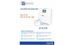IBL - Model iQ-E60T - Electrolytes Analyzer - Brochure