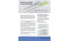 Becon - Model LipoFill - Disposable Cannulas Datasheet