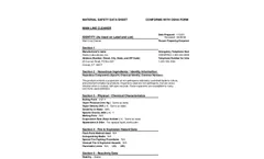 Main Line Cleaner MSDS Brochure