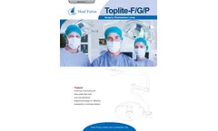 Heal Force - Model Toplite-F Series - Surgery Shadowless Lamps - Brochure