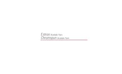 Eastman Chromspun - AY-1 - High-Quality Cellulose Acetate Fibers Brochure